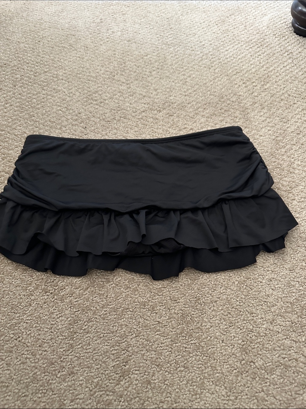 a.n.a Black Ruffle Swim Skirt